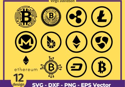 Crypto Logo Forex Stock Exchange Catching Pips Millionaire Bitcoin SVG