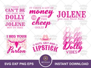 Dolly Parton SVG Bundle 2022, Dolly Svg, Dolly PNG, cowgirl svg, Jolene cut file, dxf, png eps