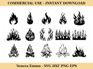 Fire, Fire Flames SVG, Flames, Misc Flames, Fire Clipart