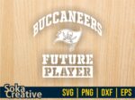 Future Player Buccaneers Shirt Design, PNG, SVG and Vector for Kids