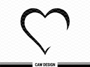 Heart Template SVG Cutting File Cricut jpg