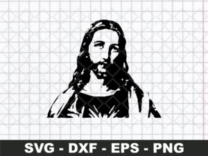 Jesus Christ Silhouette SVG DXF PNG ESP