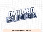 Oakland California Cricut Cut Files Design SVG