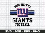 Property of New York Giants Football svg cricut design