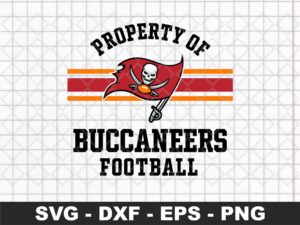 Property of Tampa Bay Buccaneers Football svg cricut design file