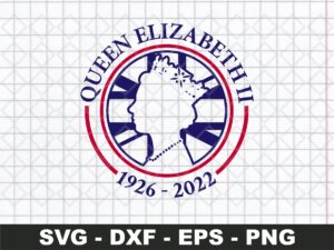 Queen Elizabeth Birth and Death, Queen Elizabeth SVG 1926 2022 file