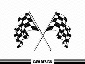 Racing Flag Clipart Image SVG