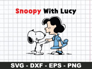 Rens Cloud - Snoopy with Lucy SVG Layered jpg-01
