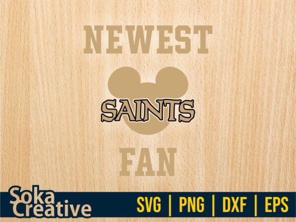 Saints baby svg, Newest Saints Fan, football baby bodysuit Funny design, instant download file