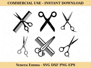 Scissors Cut File, Scissors Clipart, Scissors Cut Files, Barber SVG
