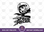 Speed Racer SVG Retro Anime Cut File for Cricut