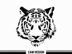 Tiger Head SVG, Animals Clipart, Tiger DXF