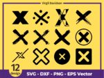 X Mark, X, X Letter, Cross Mark SVG, Clipart, Cricut