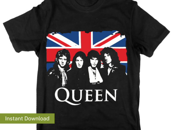 queen shirt design vector music queen band png sublimation design