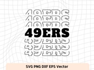 49ers SVG Mirror Style For Cricut, Sublimation and More file