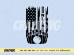 American USA Clipart Bowling SVG Us flag