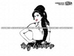 Amy Winehouse Vector, English singer and songwrite SVG