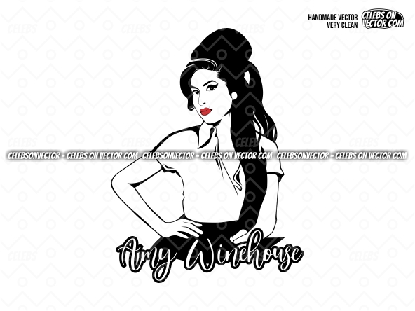 Amy Winehouse Vector English singer and songwrite SVG Vectorency Amy Winehouse Vector, English singer and songwrite SVG