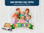 Baby Birthday Cake Topper PNG FILE