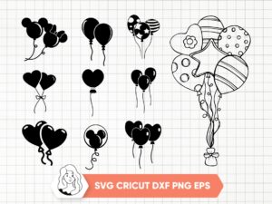 Balloons SVG Bundle Silhouette