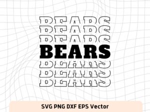 Bears SVG Mirror Style For Cricut, Sublimation and More file