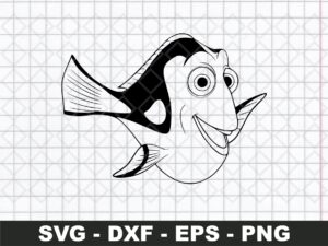 Blue Tang Fish Cricut Dory SVG Nemo Cut File VECTOR