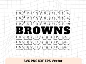 Browns SVG Mirror Style For Cricut, Sublimation and More file
