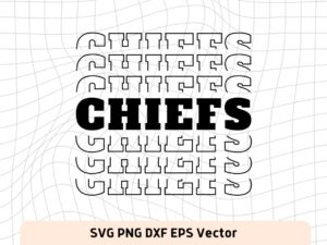 Chiefs SVG Mirror Style For Cricut, Sublimation and More file