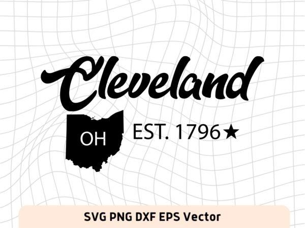 Cleveland Ohio State SVG Vectorency Cleveland Ohio State SVG Cricut Cut File US