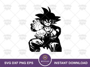 Decal Design Vectotr Goku Dragon Ball Z SVG Clipart