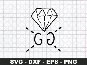Diamond GG Gucci SVG Parody svg