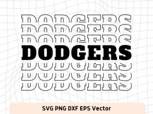 Dodgers SVG Mirror Style For Cricut, Sublimation and More file