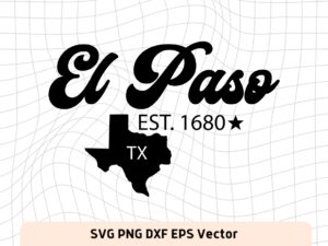 El Paso Texas State SVG