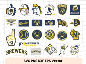 Milwaukee Brewers SVG Bundle, Easy to cut, complete and cheap