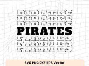 Pirates SVG Mirror Style For Cricut, Sublimation and More file