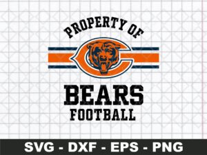 Property of Chicago Bears SVG cricut design