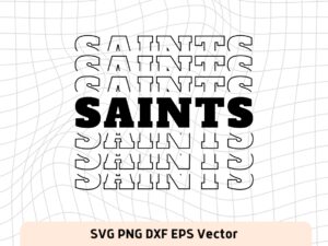Saints SVG Mirror Style For Cricut, Sublimation and More file