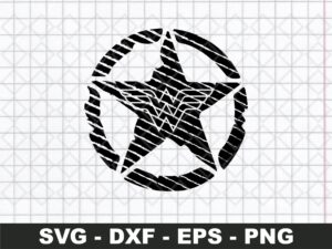 Very Nice & New Design of Wonder Woman Distressed SVG