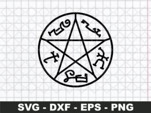 devil's trap svg, symbol logo supernatural svg