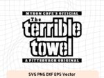 steelers terrible towel svg file cricut