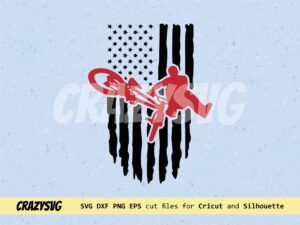 Awesome Bmx SVG USA Flag Clipart