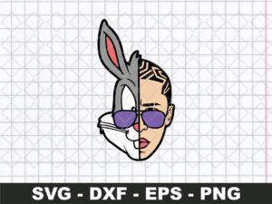 Bad Bunny SVG New Version file vector