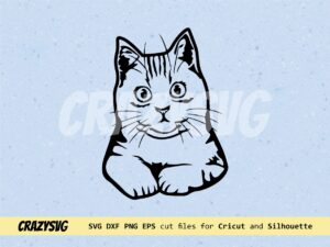 Cat Staring SVG