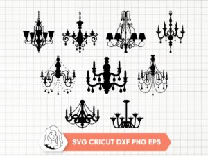 Chandelier-SVG-Bundle-Chandelier-Silhouette-Decoration-Light