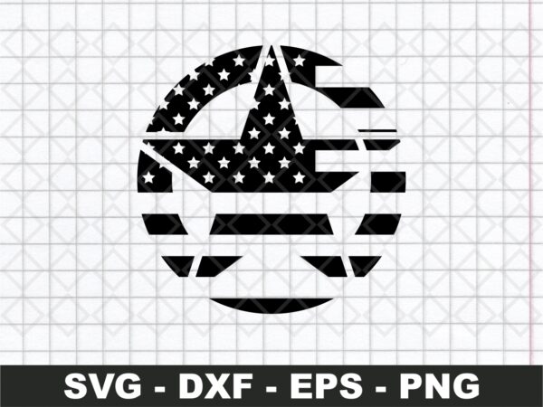 Circle Flag America SVG | Vectorency
