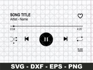 Clipart Audio Control Buttons SVG Spotify Song Buttons