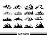 ClipartWarehouse - Mountain SVG Bundle, Clipart Mountain Silhouette