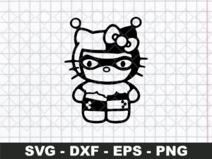 Cute Hello Kitty Puddin' SVG
