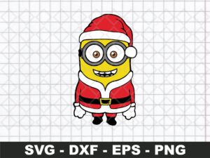 Cute Minion For Christmas 2022 SVG file