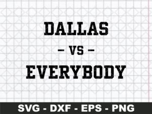 Dallas vs everybody svg file